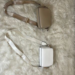 2 Mini Bags (Beige and White) For Sale
